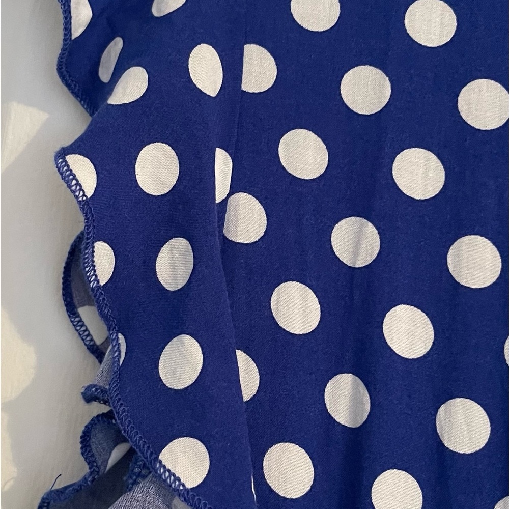 Super fun and cute blue dress with white polkadots - Picture 7 of 7